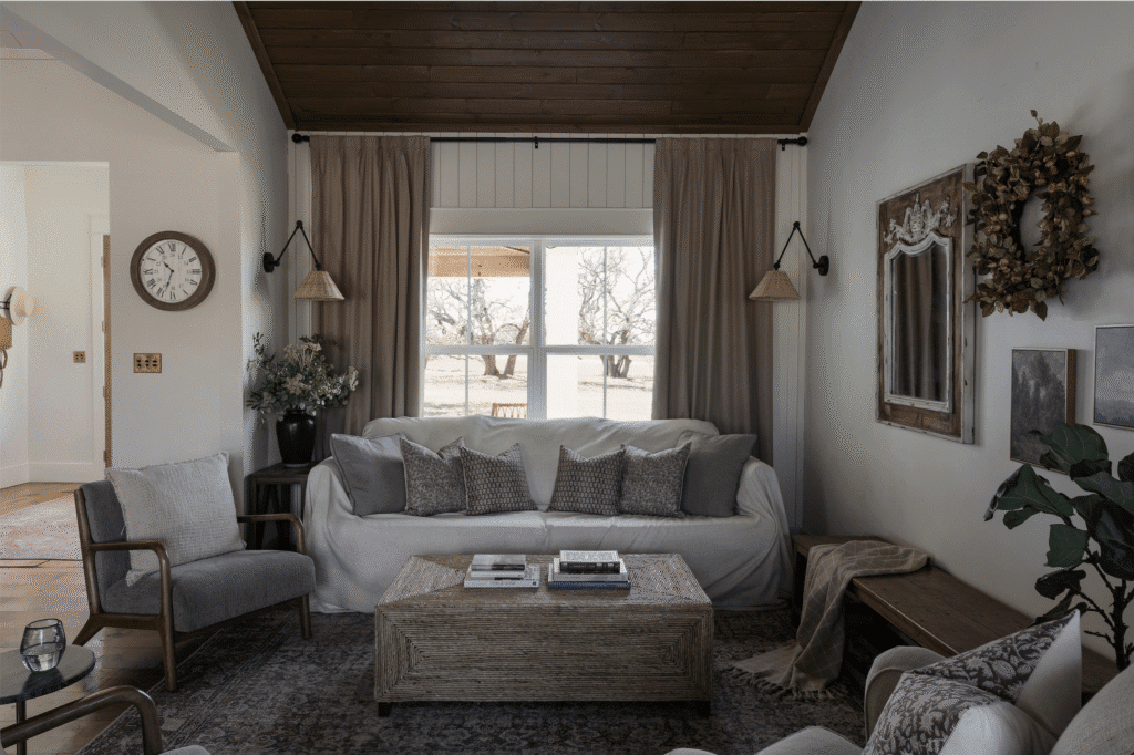 Blackbuck Ridge living room by Jessa Myer Interiors & Myer & Co. Signature Homes
